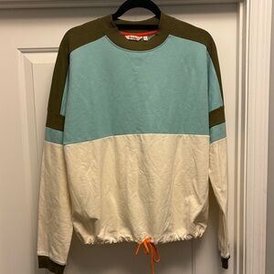 Cotopaxi Multicolor Crewneck Sweatshirt with Orange Accent